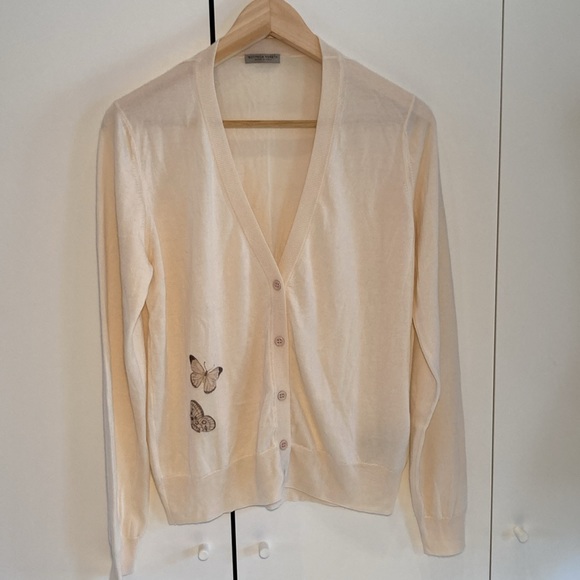 Bottega Veneta butterfly cashmere silk cardigan 44/L - Picture 1 of 15